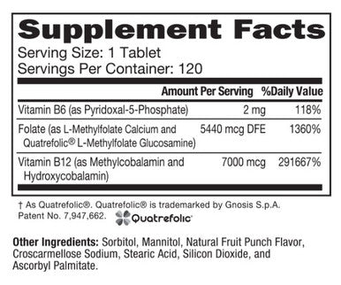 Neurobiologix Methylation Complete Pro 120 Dissolvable Tablets