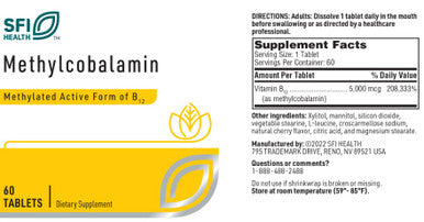 SFI Health Methylcobalamin 60t