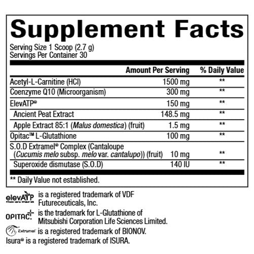 Bioclinic Naturals Mitochondrial Formula 2.86 oz ( 81g)