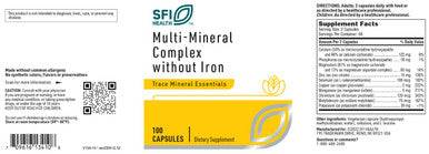 SFI Health Multi-Mineral Complex without iron 100c