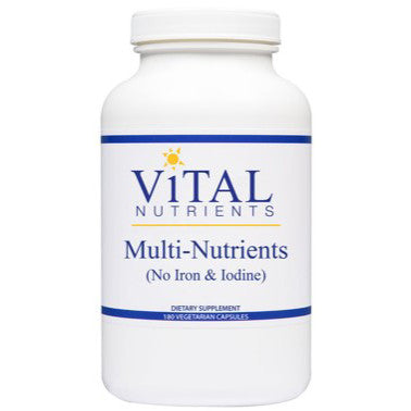 Vital Nutrients Multi-Nutrients (No Iron or Iodine) 180vc