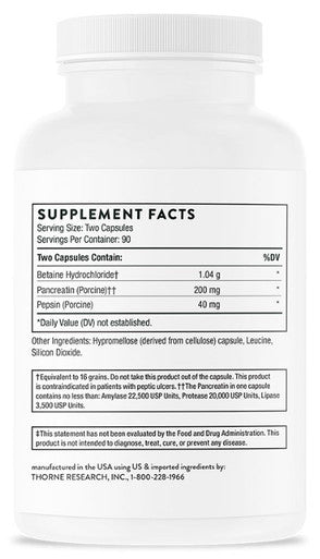 Thorne Multi Enzyme (formerly B.P.P.) 180c