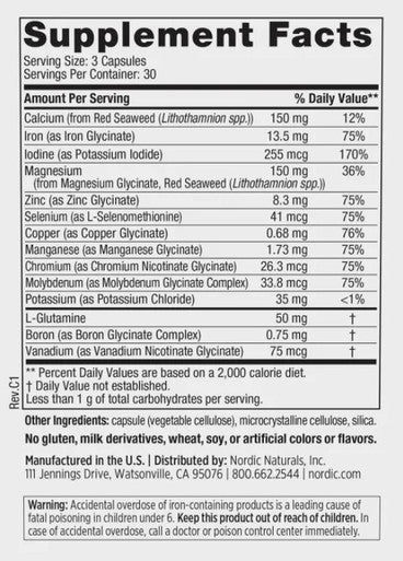 Nordic Naturals Multi Minerals 90c