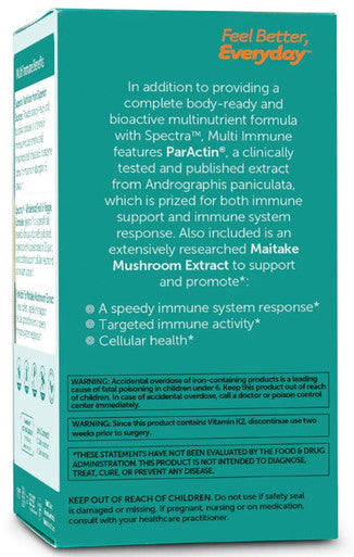 Advanced Nutrition by Zahler Multi Vitamin Immune 60c