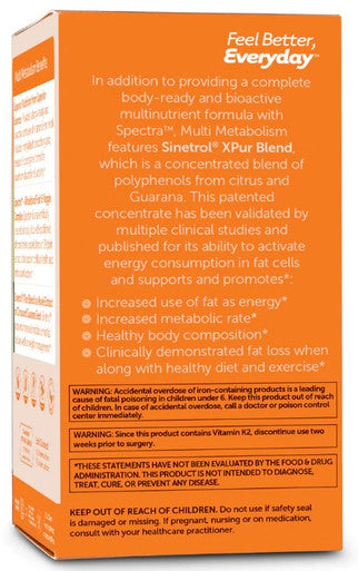 Advanced Nutrition by Zahler Multi Vitamin Metabolism 60c