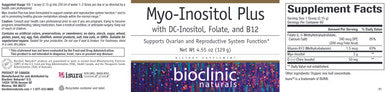 Bioclinic Naturals Myo-Inositol Plus Powder 4.55 oz