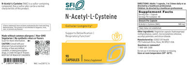 SFI Health N-Acetyl-L-Cysteine 90c