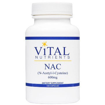 Vital Nutrients NAC (N-Acetyl-l-Cysteine) 600mg 100vc