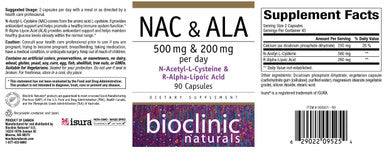 Bioclinic Naturals NAC & ALA 90c