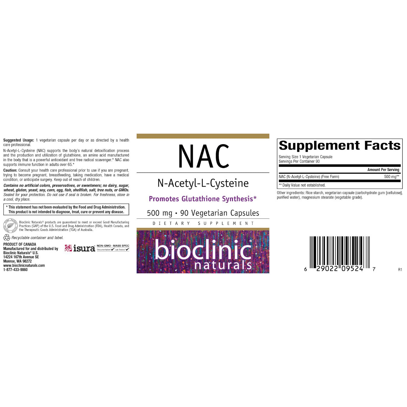 Bioclinic Naturals NAC 90vc