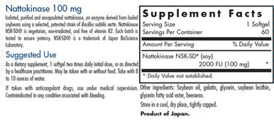 Allergy Research Group Nattokinase 100mg 60sg