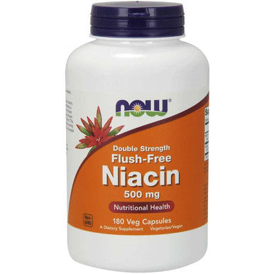 Now Foods Niacin 500mg Double Strength Flush-Free 180vc