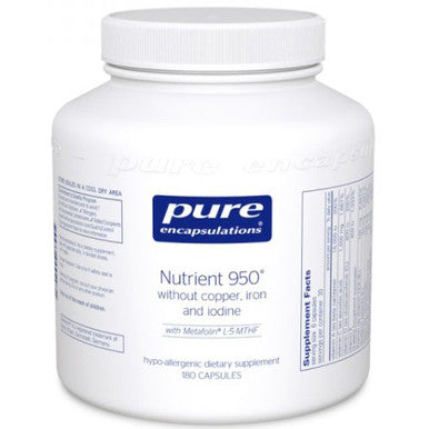 Pure Encapsulations Nutrient 950 w/o Cu, Fe & Iodine 180c