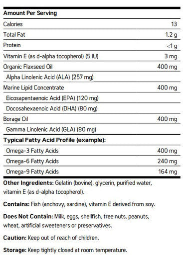 NuMedica Omega EFA Complex 60sg