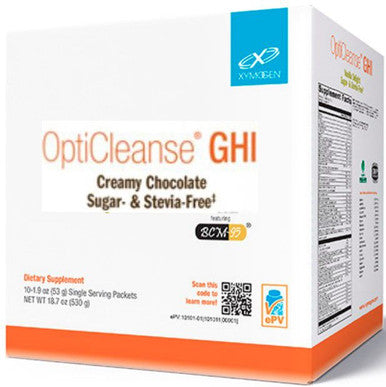 Xymogen OptiCleanse GHI Creamy Chocolate Sugar & Stevia Free 10 servings