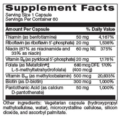 Neurobiologix Optimal B Complex 60c