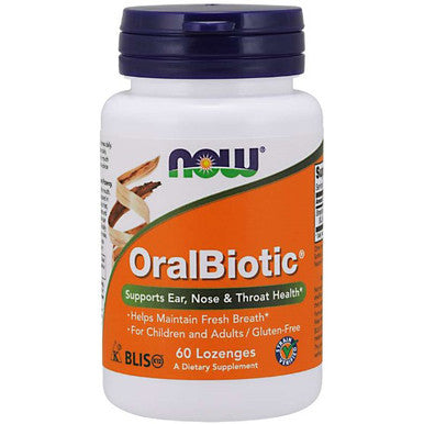 Now Foods OralBiotic For Ear, Nose & Throat Health 60 lozenges