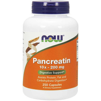 Now Foods Pancreatin 10x-200mg 250c