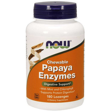 Now Foods Papaya Enzymes Chewable Mint 180 lozenges