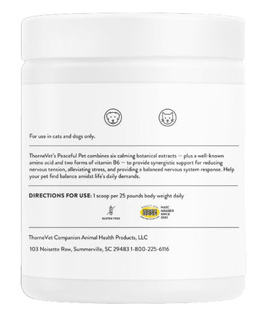 Thorne Vet Peaceful Pet Powder 6.5 oz