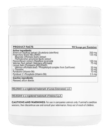 Thorne Vet Peaceful Pet Powder 6.5 oz