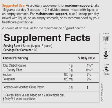 EcoNugenics PectaSol-C Modified Citrus Pectin Powder 150 g