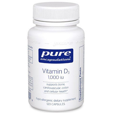 Pure Encapsulations Vitamin D3 25 mcg (1,000 IU) 120c