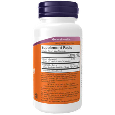 Now Foods Phosphatidyl Serine 150mg SOY-FREE 60vc