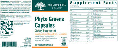 Genestra Phyto Greens Capsules 180vc