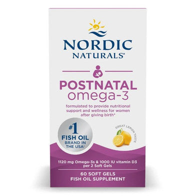 Nordic Naturals Postnatal Omega-3 lemon 60sg