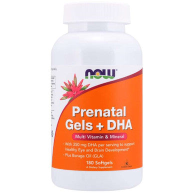 Now Foods Prenatal Gels + DHA 180sg