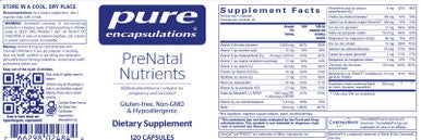 Pure Encapsulations Prenatal Nutrients 120c