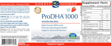 Nordic Naturals ProDHA 1000 Strawberry 120sg