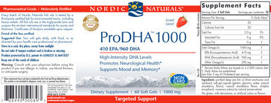 Nordic Naturals ProDHA 1000 Strawberry 60sg