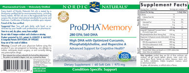 Nordic Naturals ProDHA Memory 60 sg