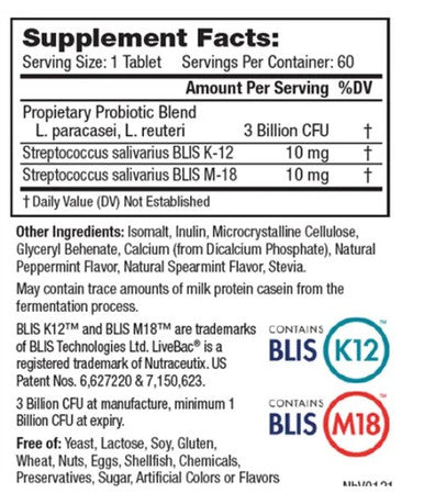 Neurobiologix Probiotic ENT Defend 60 chewables