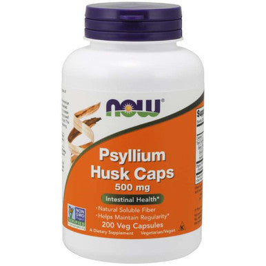 Now Foods Psyllium Husk 500mg 200vc