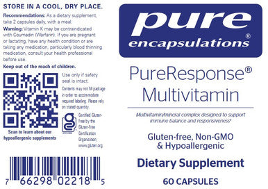 Pure Encapsulations PureResponse Multivitamin 60c