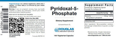 Douglas Laboratories Pyridoxal 5-Phosphate 100vc