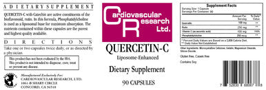 Cardiovascular Research Quercetin-C 90c