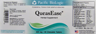 Pacific Biologic QueasEase Chewable 45 chewable tablets