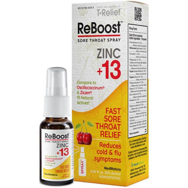 MediNatura Reboost Throat Spray 0.68oz (20ml)