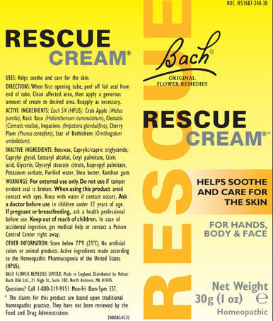 Bach Flower Remedies Rescue Cream 30 g