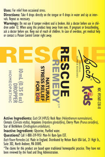 Bach Flower Remedies Rescue Remedy Kids 10ml