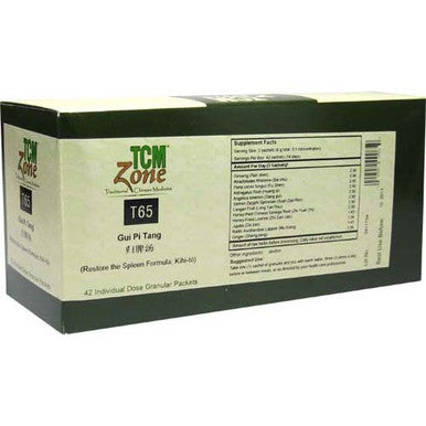 TCM Zone Gui Pi Tang T65G (Restore the Spleen Formula) 42 packets