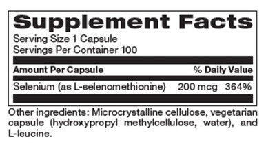 Neurobiologix Selenomethionine (Selenium) 200mcg 100c