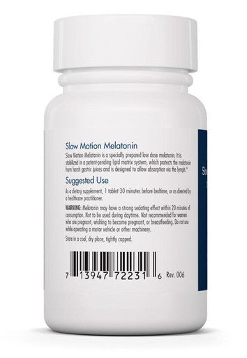 Allergy Research Group Slow Motion Melatonin in Lipid matrix (1.2mg) 60T