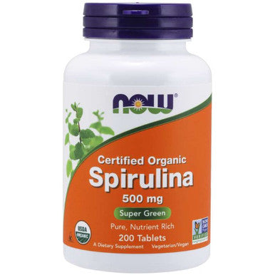 Now Foods Spirulina 500mg organic 200t