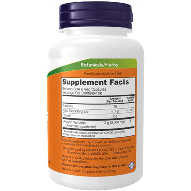 Now Foods Spirulina 500mg 120 veg cap