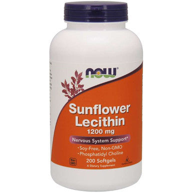 Now Foods Sunflower Lecithin 1200mg 200sg